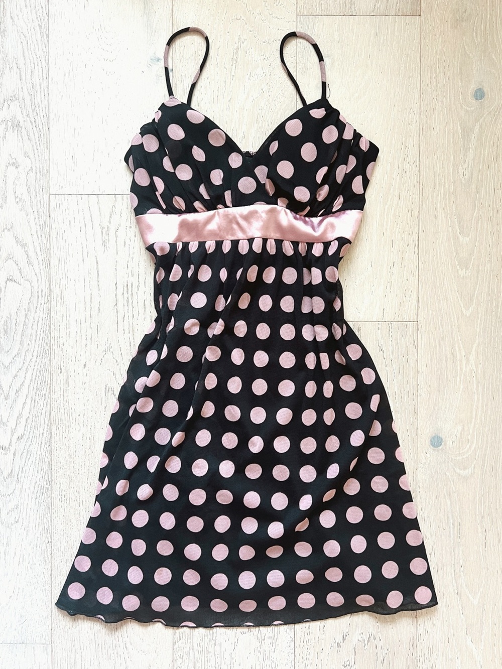 2005 Vintage TABOO | Y2K Carrie Bradshaw Polka Dot Mini Dress